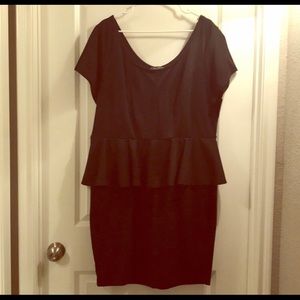 Black Peplum Dress
